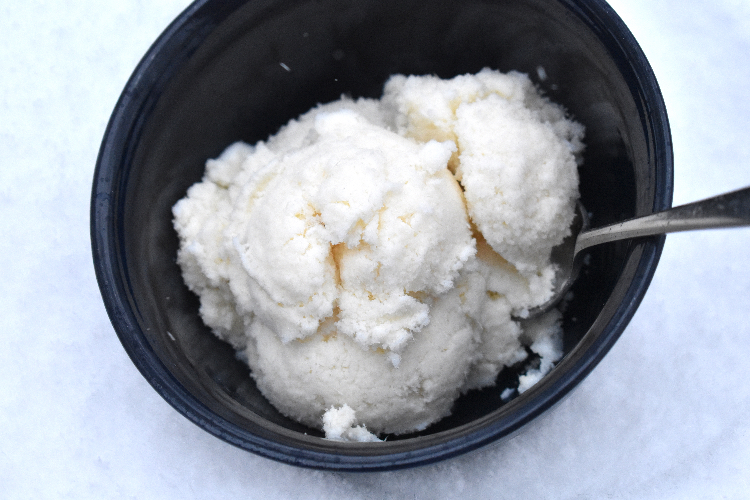 snow cream recipe