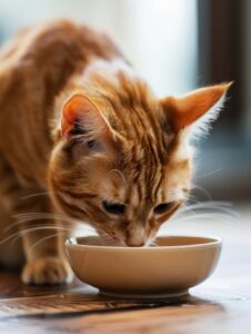 warm up wet cat food
