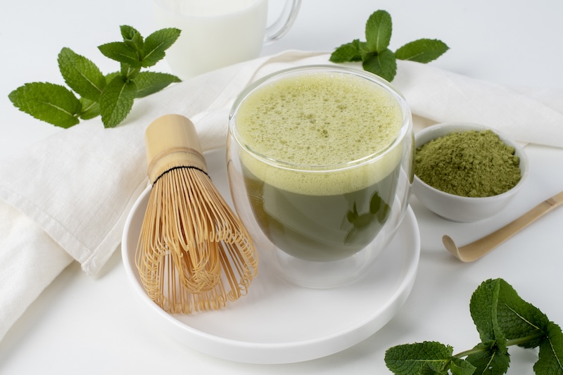 green tea powder