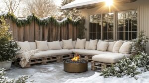 backyard feels empty in winter