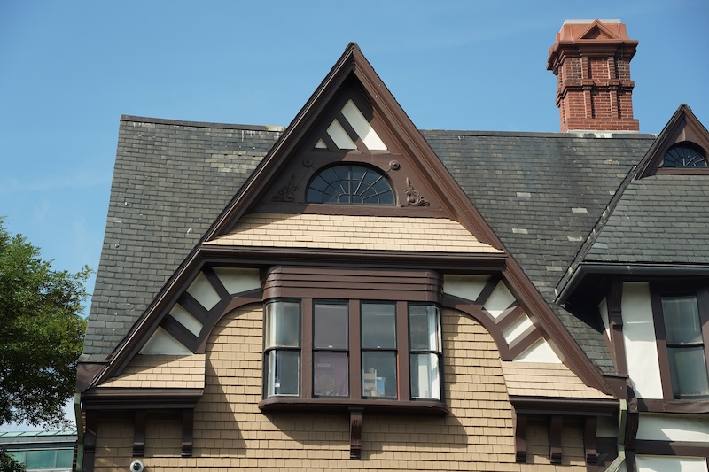 home with an older roof