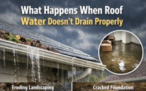 roof water doesn’t drain properly