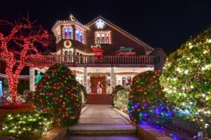 neighborhoods during the holidays